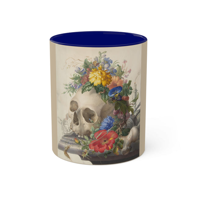 Vanitas Still Life by Herman Henstenburgh Colorful Mugs, 11oz