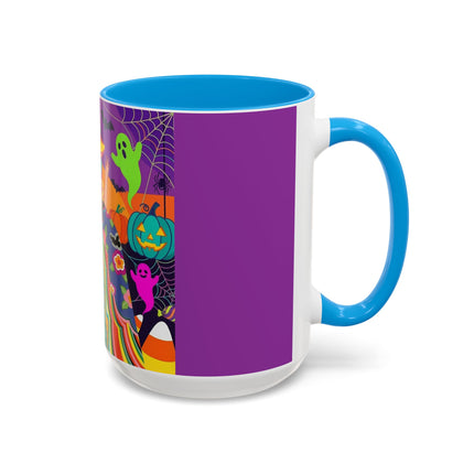🌈👻 The Rainbow Ghost Masquerade Colorful Mug – Colorful Halloween Charm