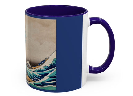 The Great Wave off Kanagawa by Katsushika Hokusai Colorful Mugs (11oz, 15oz)