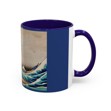 The Great Wave off Kanagawa by Katsushika Hokusai Colorful Mugs (11oz, 15oz)