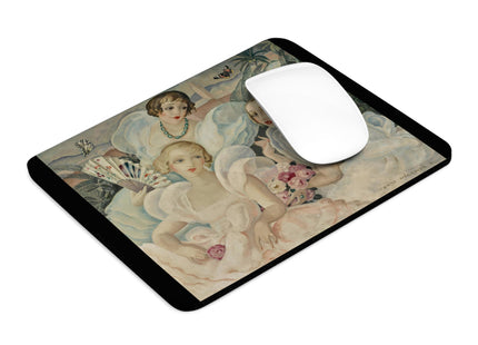 Les Femmes Fatales by Gerda Wegener Mouse Pad, Round and Rectangle