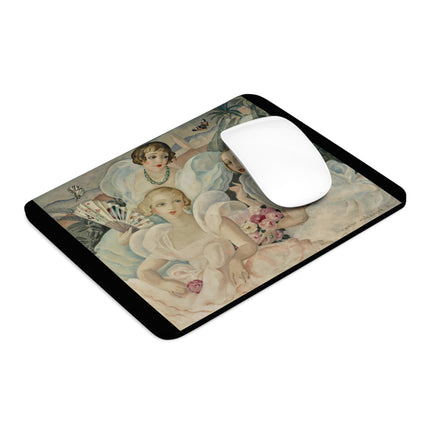 Les Femmes Fatales by Gerda Wegener Mouse Pad, Round and Rectangle