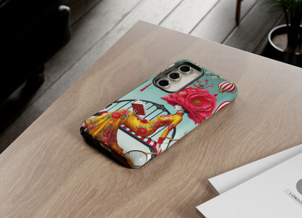 Reading In A Painted Garden Phone Cases