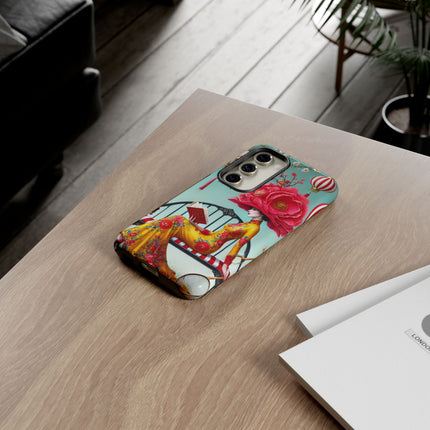 Reading In A Painted Garden Phone Cases