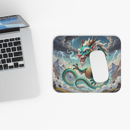 The Tibetan Dragon in Battle Mouse Pad – Power, Motion & Mythic Energy