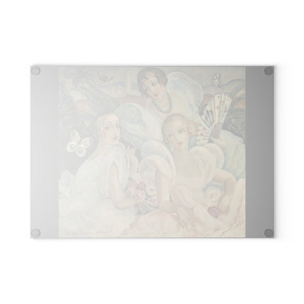 Les Femmes Fatales by Gerda Wegener Glass Cutting Board