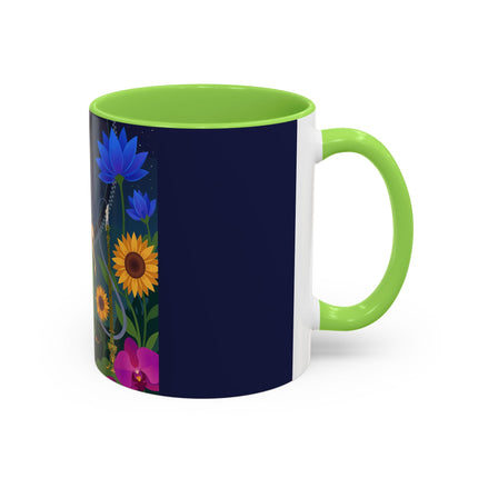 The Lady Of The Starlit Candles Colorful Mugs – Art Deco Theatrical Romance