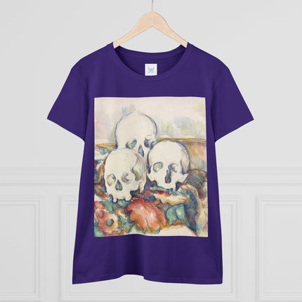 The Three Skulls by Paul Cézanne Women's Midweight Cotton Tee