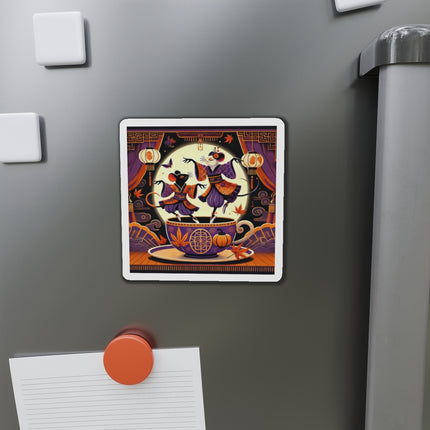 Theatrical Halloween Kabuki Mice Die-Cut Magnets (5 Sizes)