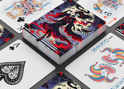 Halloween Sorceress Playing Cards