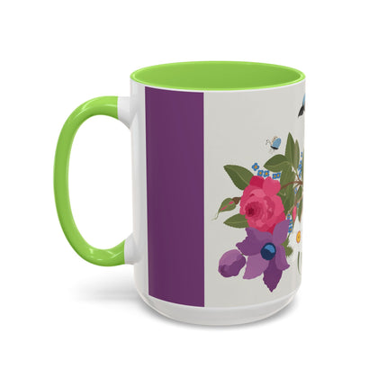 Bluebird & Butterfly Colorful Mugs – Spring Harmony & Delicate Beauty