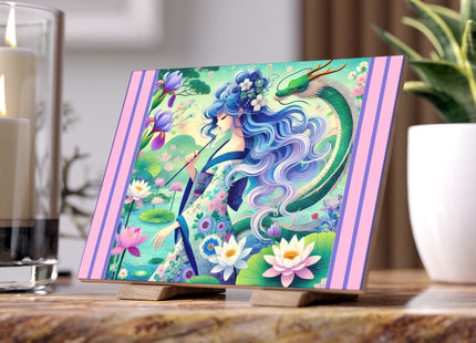 Fairy of the Koi Pond Ceramic Tile