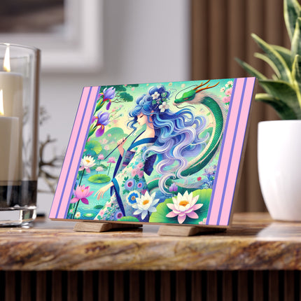 Fairy of the Koi Pond Ceramic Tile