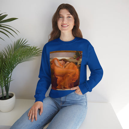 Flaming June by Frederic Leighton Heavy Blend™ Crewneck Sweatshirt