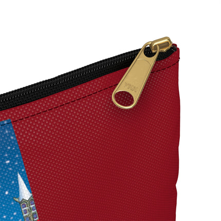 Elegant Winter Woman in Sleigh Accessory Pouch