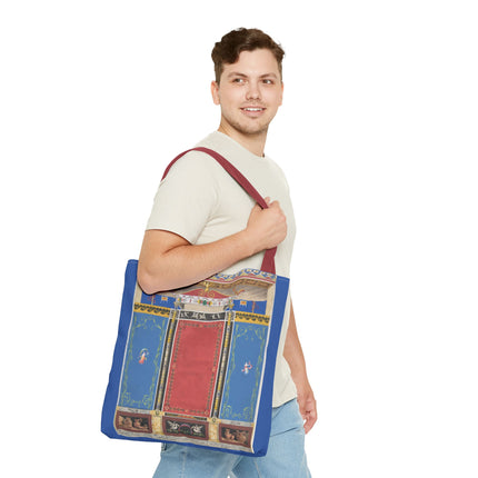 Trompe L’Oeil Designer Tote Bag – Columns, Swans and Vases (AOP)