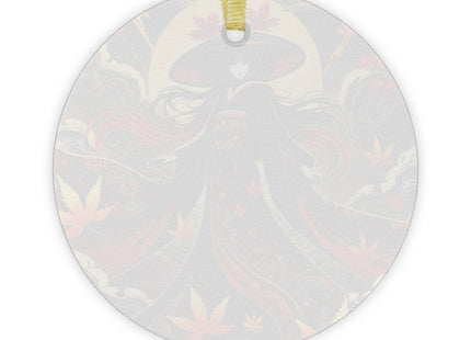 Dramatic Kabuki Witch Glass Ornaments