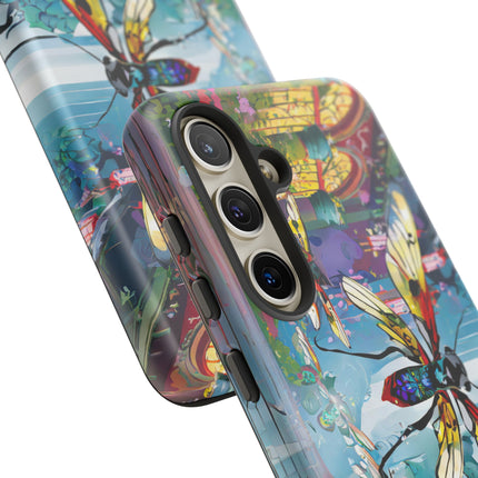 Neon Swarm Phone Cases