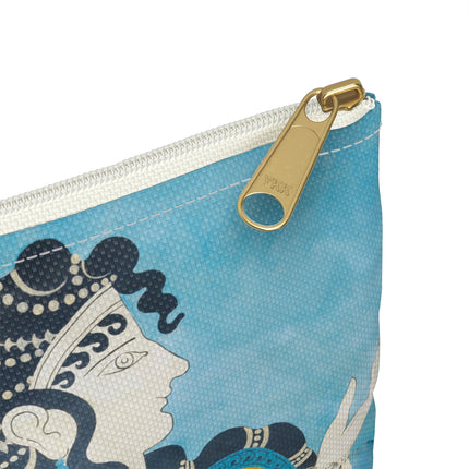 Reproduction of Ladies in Blue Accessory Pouch – Emile Gilliéron Minoan Fresco Design