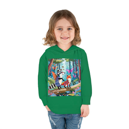Whimsical Woodland Toddler Pullover Fleece Hoodie