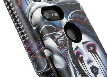 Geisha’s Black Ink Tears Phone Cases