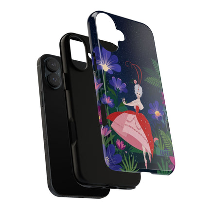 🌺✨ The Lady Of The Starlit Enchanted Garden Phone Case – Art Deco Floral Fantasy