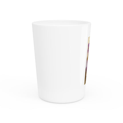 The Abduction of Psyche by William Bouguereau Ceramic Shot Glass