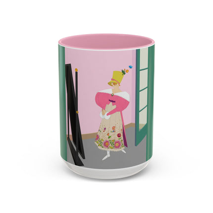 The Yellow Hat Colorful Mugs – 1920s Vogue Whimsy & Playful Elegance