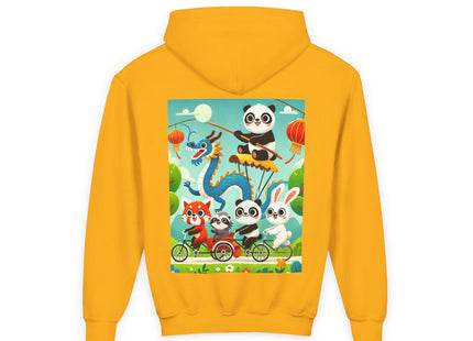 Rolling Along Together Youth Heavy Blend Hooded Sweatshirt