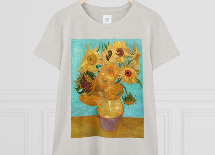 Vase with Twelve Sunflowers by Vincent van Gogh Women's Midweight Cotton Tee