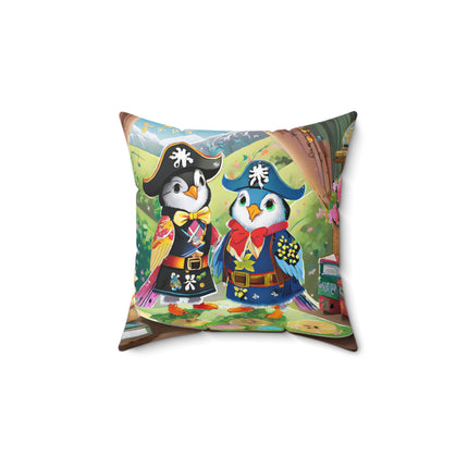 Ahoy, Matey! Spun Polyester Square Pillow