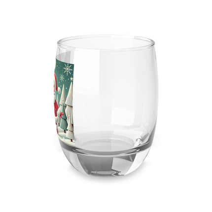 Santa's Joyful Night Whiskey Glass