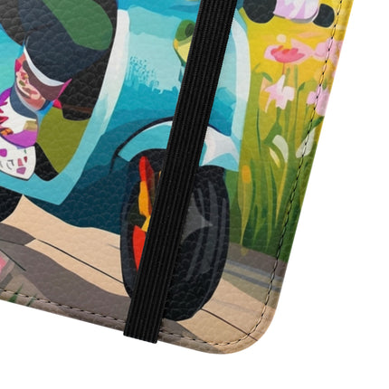 🦓🛴 Stripes on Wheels Flip Case – Sunny Adventures & Storybook Fun