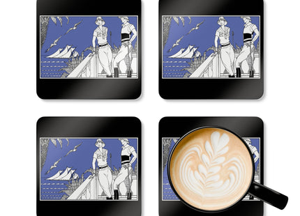 Coastal Elegance Corkwood Coaster Set