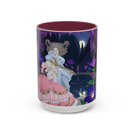The Moonlit Garden Serenade Colorful Mugs – Art Deco Musical Elegance