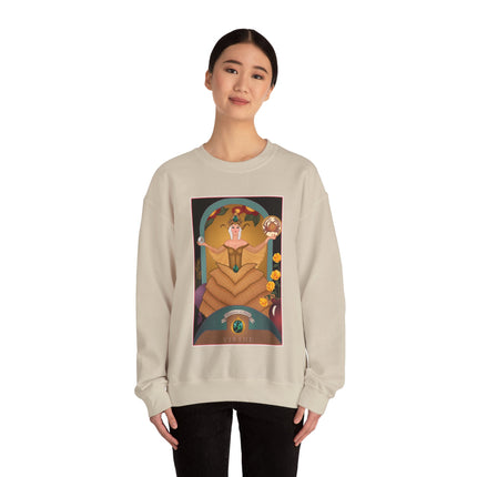 June & Pearl, Alexandrite (from the Gem Series) by Sofia Chiostri Heavy Blend™ Crewneck Sweatshirt