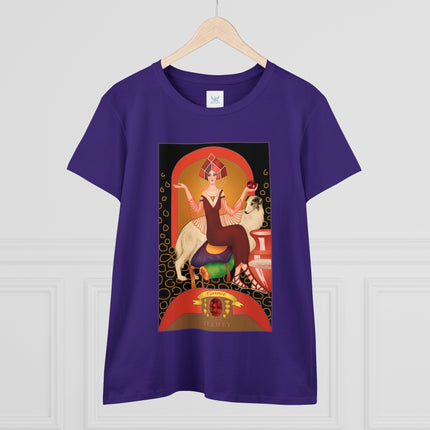 January & Garnet (from the Gem Series) by Sofia Chiostri Women's Midweight Cotton Tee