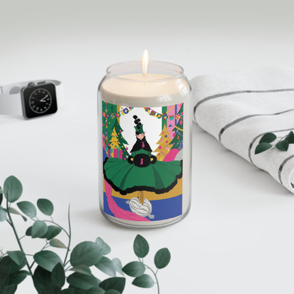 🎄🎁 The Emerald Christmas Belle Scented Soy Candle – Colorful Holiday Fashion Fantasy