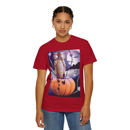The Startled Pumpkin Unisex Garment-Dyed T-shirt