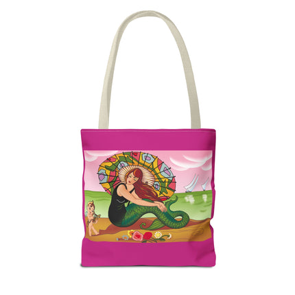 Mermaid Tote Bag with Art Deco Design