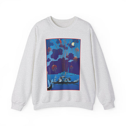 Fireworks in Venice by George Barbier Heavy Blend™ Crewneck Sweatshirt