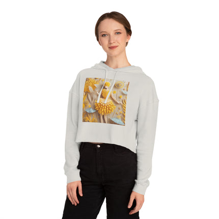 Dandelion Fairy Women’s Cropped Hooded Sweatshirt