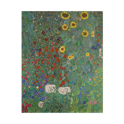 Farm Garden with Sunflowers by Gustav Klimt Matte Canvas, Stretched, 0.75"