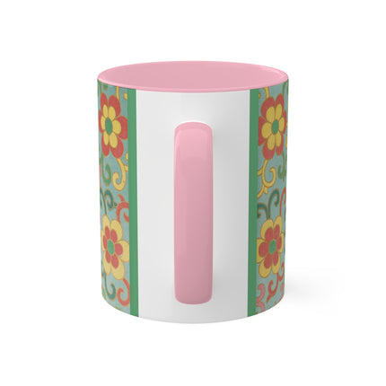 Examples of Chinese Ornament, Pl.09 by Owen Jones Colorful Mugs, 11oz