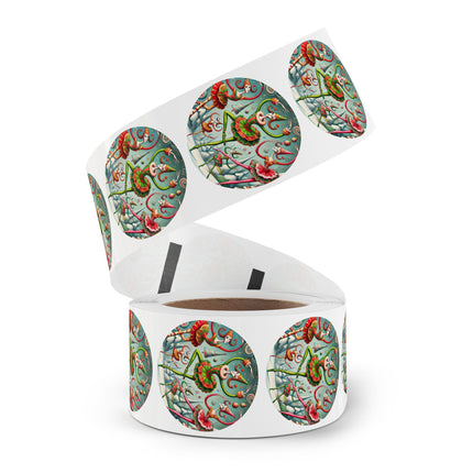 Christmas Ballet of the Absurd Round Sticker Label Rolls