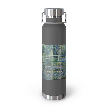 Water Lilies and Japanese Bridge by Claude Monet Copper Vacuum Insulated Bottle, 22oz