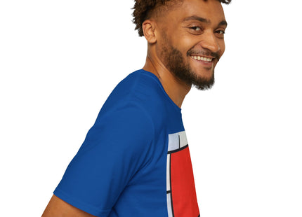 Composition with Red, Yellow, Blue, and Black Softstyle T-Shirt