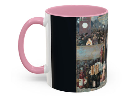 A Bar at the Folies-Bergère by Edouard Manet Colorful Mugs (11oz, 15oz)