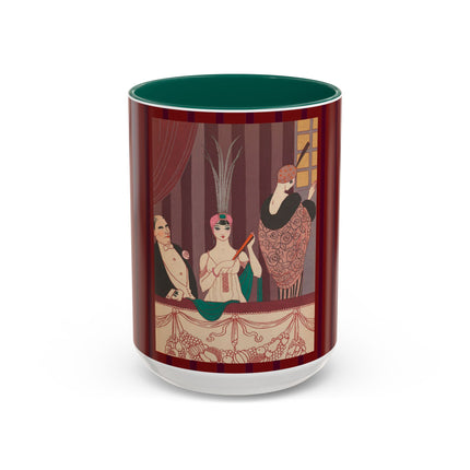 La Loge by George Barbier Colorful Mugs (11oz, 15oz)