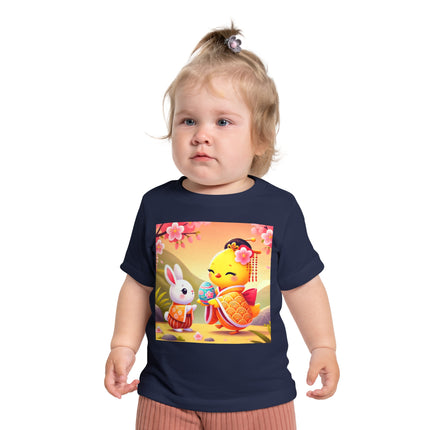 Whimsical Springtime Exchange Baby Short Sleeve T-Shirt
